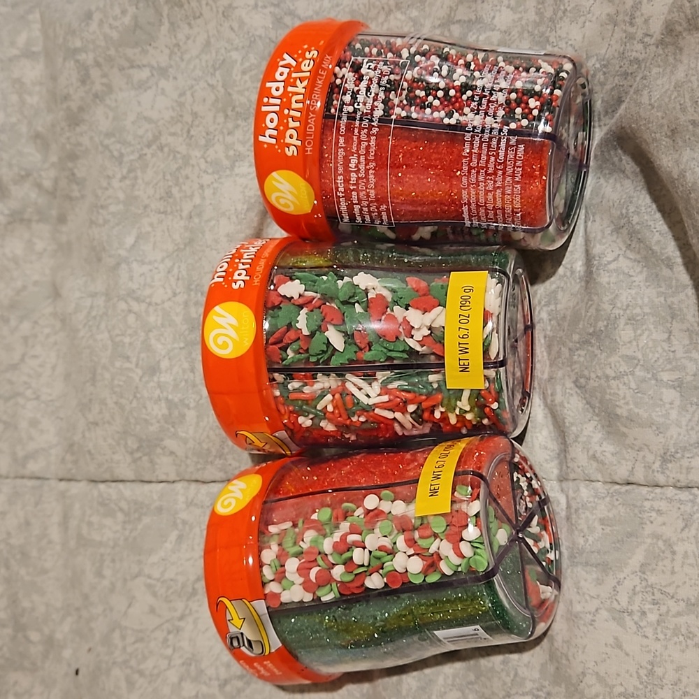 3 Wilton 6 Cell Sprinkles (B8)